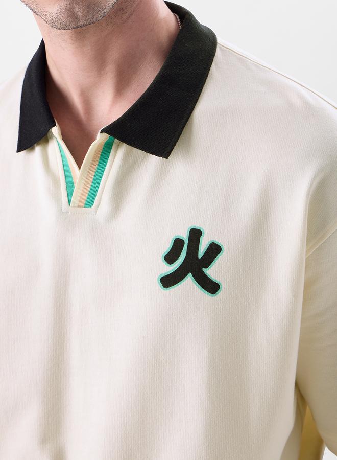 ذا سوليد ستور بولو واسع بطبعة تنين - Image 4